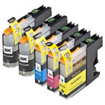 5 stuks Brother LC123 (LC121) inktcartridges zwart hoge capaciteit (Ink Hero Huismerk)