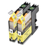 2 stuks Brother LC125Y inktcartridges geel super hoge capaciteit (Ink Hero Huismerk)