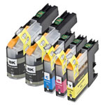 5 stuks Brother LC127 & LC125 inktcartridges super hoge capaciteit (Ink Hero Huismerk)