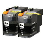 2 stuks Brother LC229BK inktcartridges zwart super hoge capaciteit (Ink Hero Huismerk)