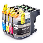 4 stuks Brother LC227 & LC225 inktcartridges super hoge capaciteit (Ink Hero Huismerk)