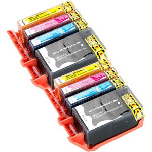 Ink Hero huismerk HP 934XL & 935XL Multipack inktcartridges – 2x zwart + 2x cyaan + 2x magenta + 2x geel, hoge capaciteit