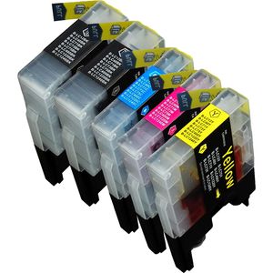 Ink Hero huismerk Brother LC1240 Multipack inktcartridges – 2x zwart + 3 kleuren, hoge capaciteit (vervangt LC1220)