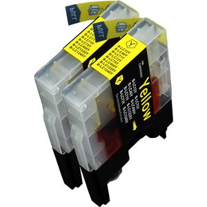 Ink Hero Brother LC1240Y Multipack inktcartridges geel – 2 stuks, hoge capaciteit (vervangt LC1220Y)