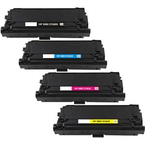 Ink Hero huismerk vervangt HP 508X – tonercartridges, 1x zwart + 3 kleuren, hoge capaciteit