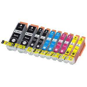Ink Hero Epson 26XL Multipack inktcartridges zwart, cyaan, magenta, geel en fotozwart – 10 stuks, hoge capaciteit