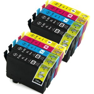 Ink Hero huismerk Epson 502XL Multipack inktcartridges – 4x zwart + 2x cyaan + 2x magenta + 2x geel, hoge capaciteit