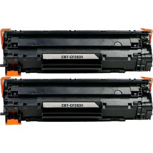 Ink Hero HP 83X Multipack tonercartridges zwart – 2 stuks, hoge capaciteit (CF283X)