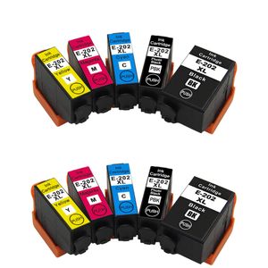 Ink Hero Epson 202XL Multipack inktcartridges zwart, cyaan, magenta, geel en fotozwart – 10 stuks, hoge capaciteit