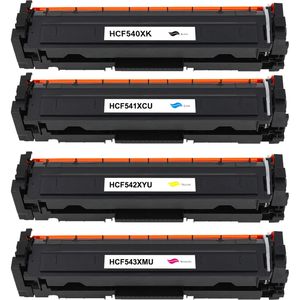 Ink Hero HP 203X Multipack tonercartridges zwart en kleur – 4 stuks, hoge capaciteit