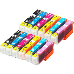 Ink Hero huismerk vervangt Epson 24XL – inktcartridges, 2x zwart + 2x cyaan + 2x magenta + 2x geel + 2x lichtcyaan + 2x lichtmagenta, hoge capaciteit