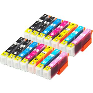 Ink Hero huismerk Epson 24XL Multipack inktcartridges – 4x zwart + 2x cyaan + 2x magenta + 2x geel + 2x lichtcyaan + 2x lichtmagenta, hoge capaciteit