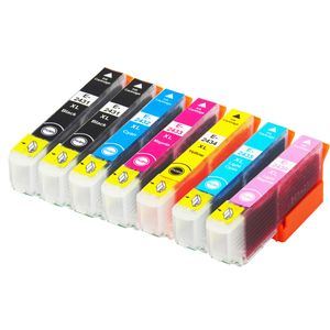 Ink Hero Epson 24XL Multipack inktcartridges zwart, cyaan, magenta, geel, lichtcyaan en lichtmagenta – 7 stuks, hoge capaciteit