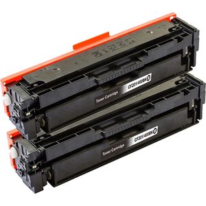 Ink Hero huismerk HP 201X / CF400X Multipack tonercartridges – 2x zwart, hoge capaciteit (vervangt 201A / CF400A)
