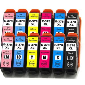 Ink Hero huismerk Epson 378XL Multipack inktcartridges – 2x zwart + 2x cyaan + 2x magenta + 2x geel + 2x lichtcyaan + 2x lichtmagenta, hoge capaciteit