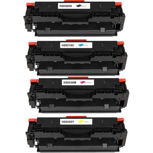 Ink Hero HP 415X Multipack tonercartridges zwart en kleur – 4 stuks, hoge capaciteit