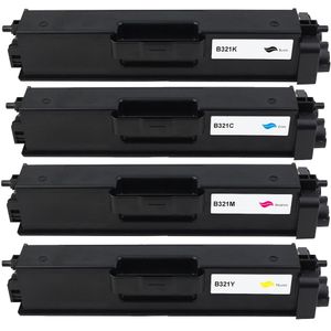 Ink Hero Brother TN321 Multipack tonercartridges zwart en kleur – 4 stuks