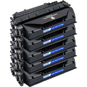 Ink Hero huismerk vervangt HP 80X – tonercartridges, 5x zwart, hoge capaciteit (CF280X)