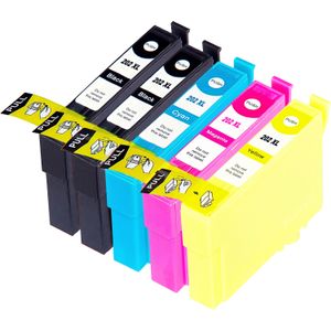 Ink Hero Epson 202XL Multipack inktcartridges zwart, cyaan, magenta, geel en fotozwart – 5 stuks, hoge capaciteit