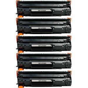 Ink Hero huismerk vervangt HP 83X – tonercartridges, 5x zwart, hoge capaciteit (CF283X)