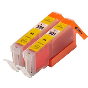 Ink Hero huismerk Canon CLI-551XL Multipack inktcartridges – 2x geel, hoge capaciteit