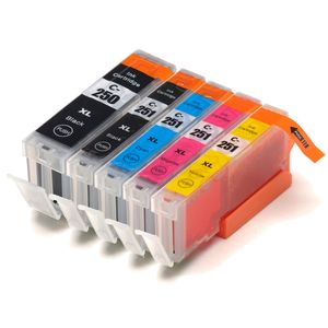 Ink Hero huismerk vervangt Canon PGI-550XL & CLI-551XL – inktcartridges, 1x zwart + 1x cyaan + 1x magenta + 1x geel + 1x pigmentzwart, hoge capaciteit