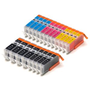Ink Hero huismerk Canon PGI-550XL & CLI-551XL Multipack inktcartridges – 4x zwart + 4x cyaan + 4x magenta + 4x geel + 4x pigmentzwart, hoge capaciteit