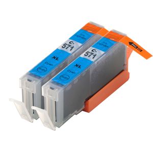 Ink Hero huismerk vervangt Canon CLI-571XL – inktcartridges, 2x cyaan, hoge capaciteit