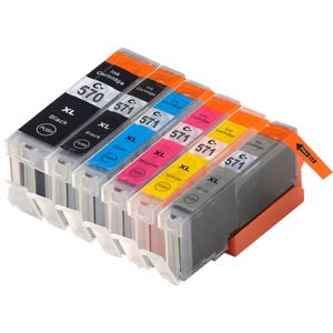 Ink Hero Canon PGI-570XL & CLI-571XL Multipack inktcartridges zwart, cyaan, magenta, geel, pigmentzwart en grijs – 6 stuks, hoge capaciteit