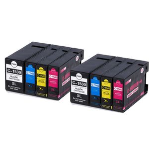 Ink Hero huismerk vervangt Canon PGI-1500XL – inktcartridges, 2x zwart + 2x cyaan + 2x magenta + 2x geel, hoge capaciteit