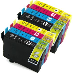 Ink Hero Epson 502XL Multipack inktcartridges zwart en kleur – 8 stuks, hoge capaciteit