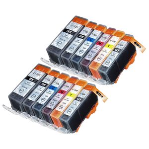 Ink Hero huismerk Canon PGI-520 & CLI-521 Multipack inktcartridges – 2x zwart + 2x cyaan + 2x magenta + 2x geel + 2x pigmentzwart + 2x grijs