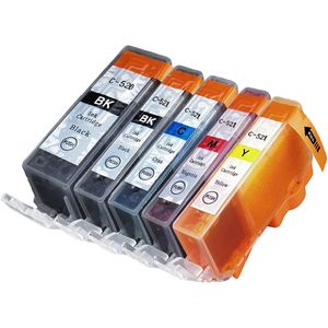 Ink Hero Canon PGI-520 & CLI-521 Multipack inktcartridges zwart, cyaan, magenta, geel en pigmentzwart – 5 stuks