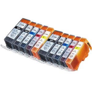 Ink Hero huismerk vervangt Canon PGI-520 & CLI-521 – inktcartridges, 2x zwart + 2x cyaan + 2x magenta + 2x geel + 2x pigmentzwart