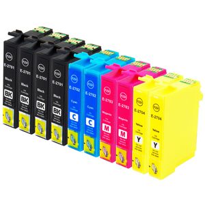 Ink Hero huismerk Epson 27XL Multipack inktcartridges – 4x zwart + 2x cyaan + 2x magenta + 2x geel, hoge capaciteit
