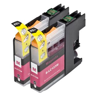 Ink Hero huismerk vervangt Brother LC123 / LC121 – inktcartridges, 2x magenta, hoge capaciteit