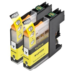 Ink Hero huismerk Brother LC123 / LC121 Multipack inktcartridges – 2x geel, hoge capaciteit