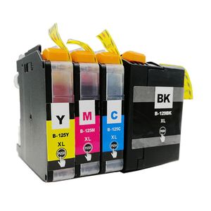 Ink Hero Brother LC129 & LC125 Multipack inktcartridges zwart en kleur – 4 stuks, superhoge capaciteit