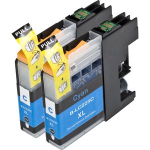 Ink Hero huismerk vervangt Brother LC223 – inktcartridges, 2x cyaan, hoge capaciteit (vervangt LC221)