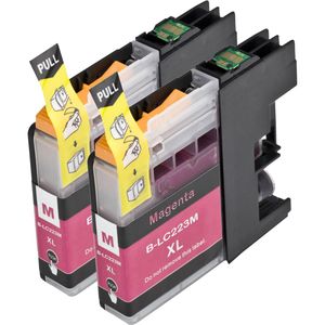 Ink Hero Brother LC223 Multipack inktcartridges magenta – 2 stuks, hoge capaciteit (vervangt LC221)