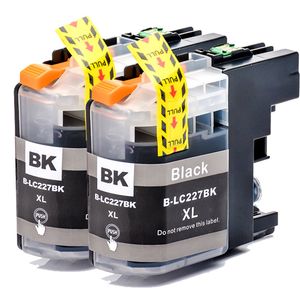 Ink Hero huismerk vervangt Brother LC227BK – inktcartridges, 2x zwart, superhoge capaciteit