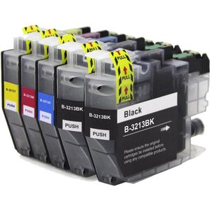 Ink Hero huismerk vervangt Brother LC3213 – inktcartridges, 2x zwart + 3 kleuren, hoge capaciteit