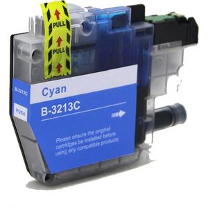 Ink Hero huismerk vervangt Brother LC3213C inktcartridge cyaan – hoge capaciteit