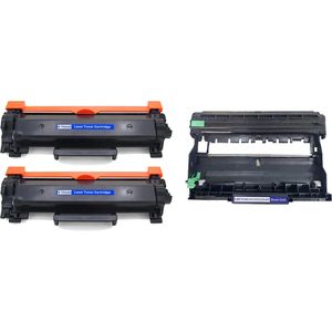 Ink Hero Brother TN2420 & DR2400 toner- en drumset – 2 tonercartridges zwart + 1 drumeenheid, 3 stuks, hoge capaciteit