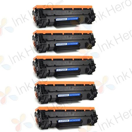 5 stuks HP 44A (CF244A) toner zwart (Ink Hero Huismerk)