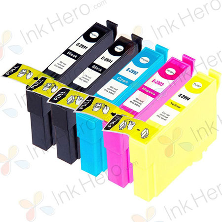 5 stuks Epson 29XL inktcartridges hoge capaciteit (Ink Hero Huismerk)