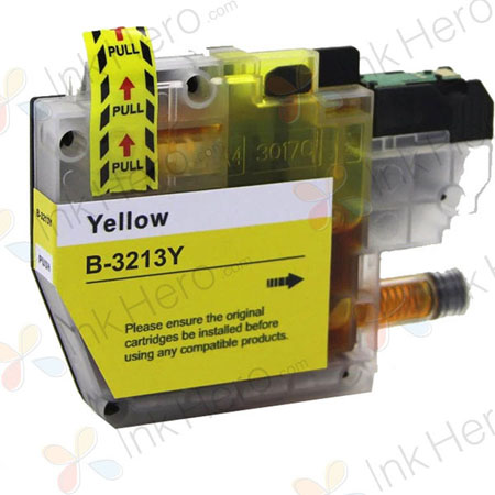 Brother LC3213Y inktcartridge geel hoge capaciteit (Ink Hero Huismerk)